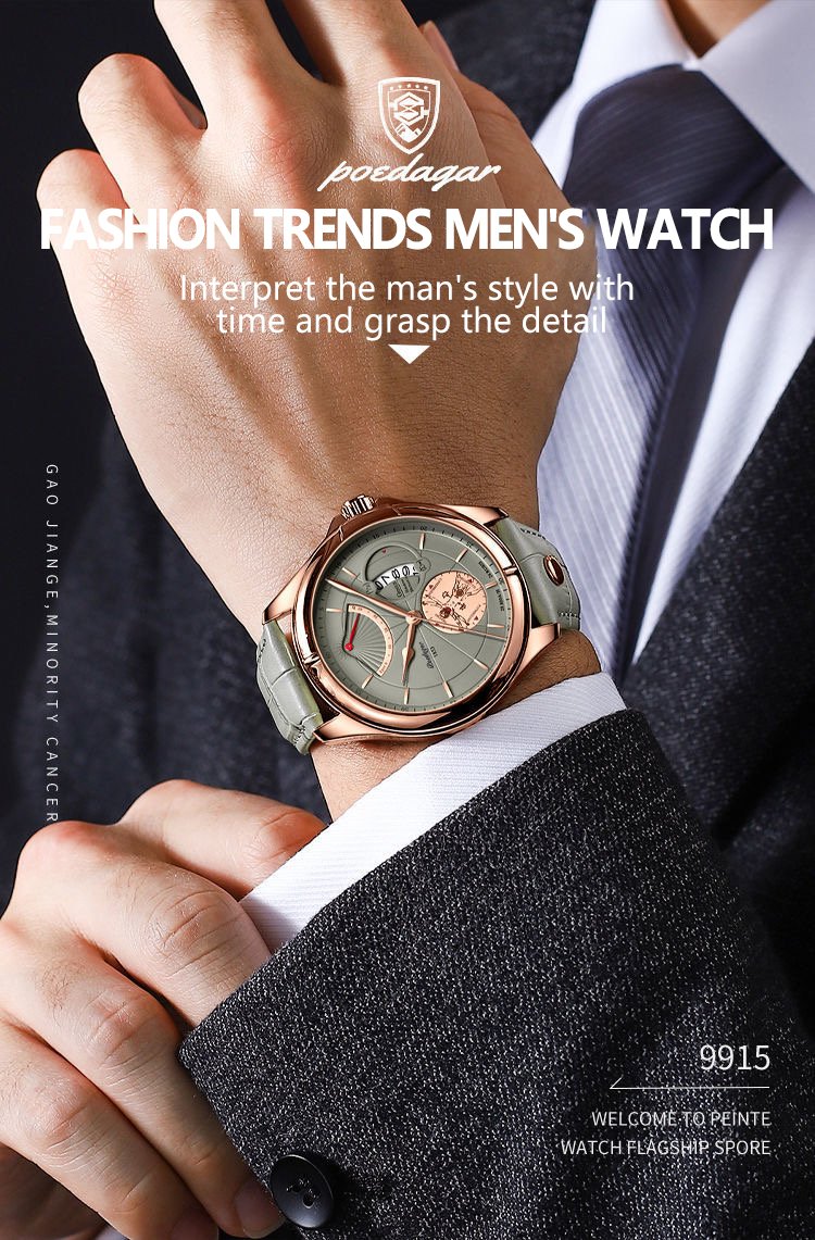 Mens Watches Ultra-Thin Minimalist Waterproof-Fashion Wrist Watch for Men U 