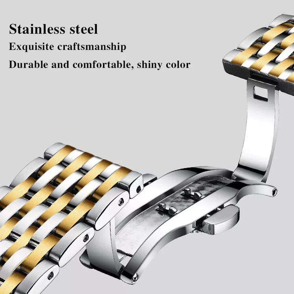 POEDAGAR 836 Edelstahl Herrenuhr Edelstahl Business Quarzuhr Wasserdicht Leuchtend Wochendatum Herrenarmbanduhr - Bild 6