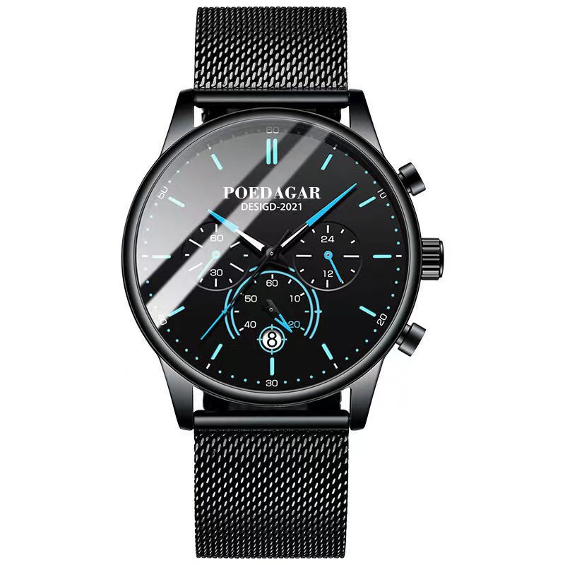 Poedagar Fashion Men‘s Quartz Watch Sport Chronograph Waterproof ...