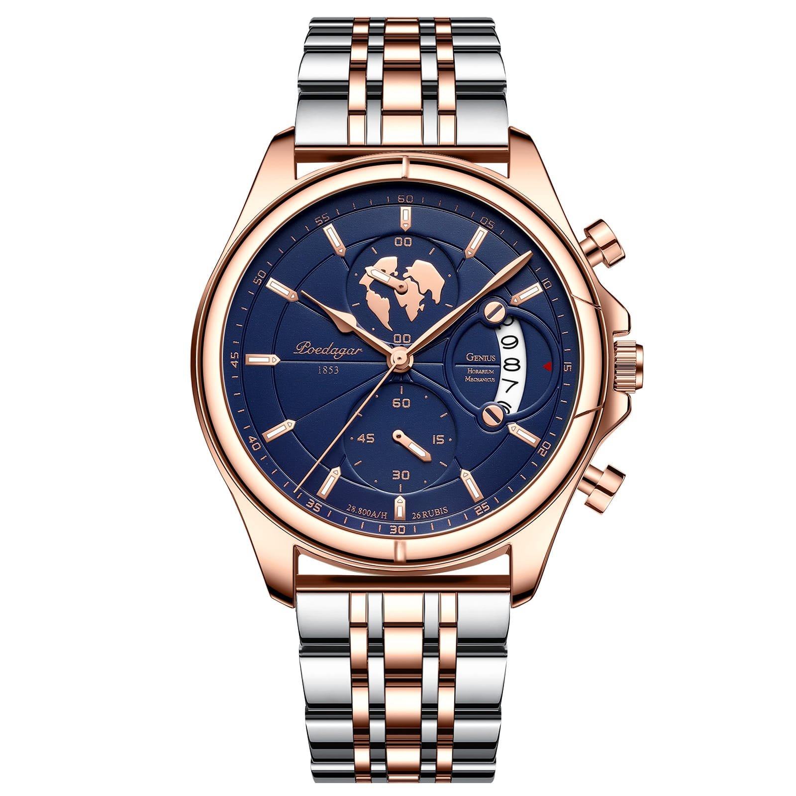 Rose Gold / Blue