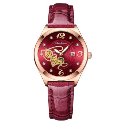 POEDAGAR 310 Fashion Quartz Watch Luxury Elegant Casual Clock Waterproof Luminous Date Leather Women Watch