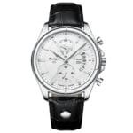 POEDAGAR 989 Leather Men Watch Fashion Casual Sport Leather Quartz Watches Waterproof Luminous Luxury Men‘s Wristwach
