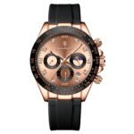 POEDAGAR 629 Luxury Casual Top Brand Watch Business Sport Chronograph Date Luminous Waterproof Silicone Strap Men's Watch Male reloj