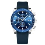 POEDAGAR 988 Luxury Casual Sport Watch Top Brand Creative Chronograph Silicone Strap Date Luminous Waterproof Men Watches Male Clock