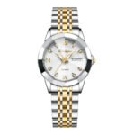 POEDAGAR 3076 Luxury Elegant Ladies Watch High Quality Casual Stainless Steel Luminous Waterproof Quartz Women's Watches Dress Clock