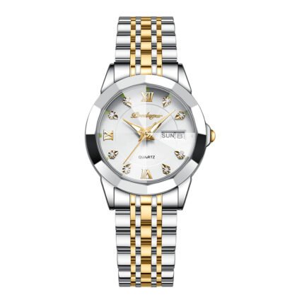 POEDAGAR 3076 Luxury Elegant Ladies Watch High Quality Casual Stainless Steel Luminous Waterproof Quartz Women's Watches Dress Clock