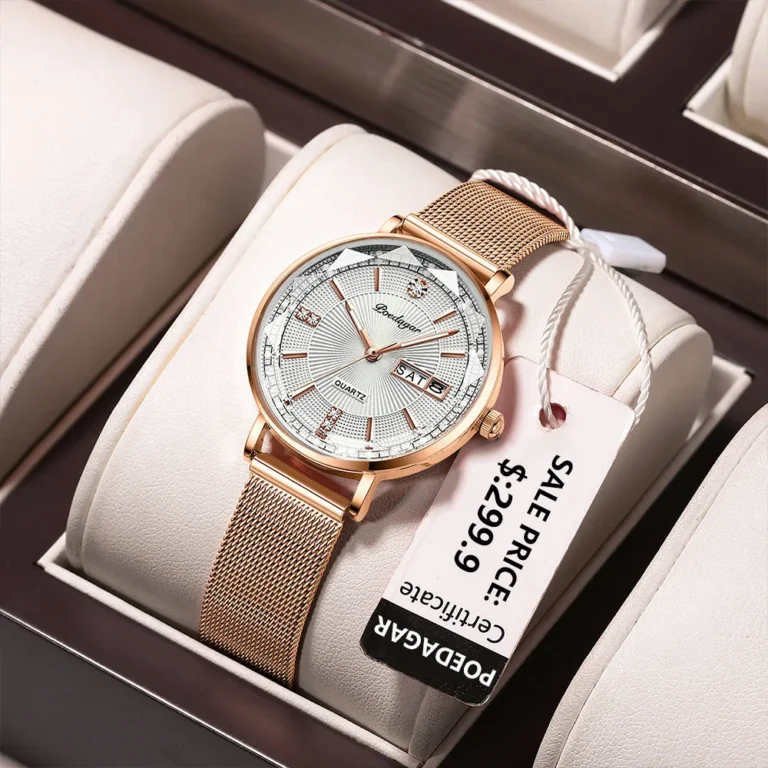 Poedagar 3013 Luxury Women Bracelet Quartz Watches For Women Casual Waterproof Luminous Mesh Stainless Steel Ladies Wristwatches High Quality - Image 2