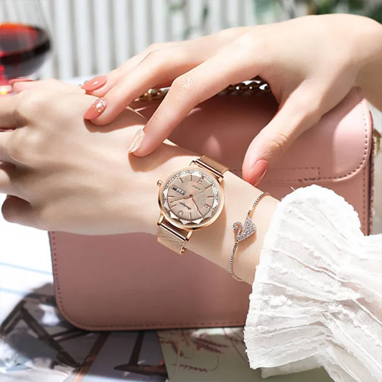 Poedagar 3013 Luxury Women Bracelet Quartz Watches For Women Casual Waterproof Luminous Mesh Stainless Steel Ladies Wristwatches High Quality - Image 5