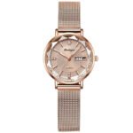 Poedagar 3013 Luxury Women Bracelet Quartz Watches For Women Casual Waterproof Luminous Mesh Stainless Steel Ladies Wristwatches High Quality