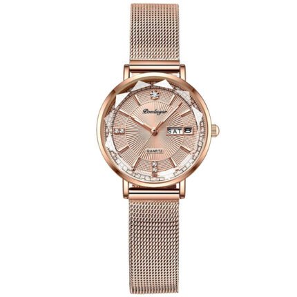 Poedagar 3013 Luxury Women Bracelet Quartz Watches For Women Casual Waterproof Luminous Mesh Stainless Steel Ladies Wristwatches High Quality