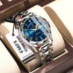 POEDAGAR 858 Luxury Man Wristwatch Waterproof Luminous Date Week Men Watch Sport Stainless Steel Quartz Men's Watches - Image 2
