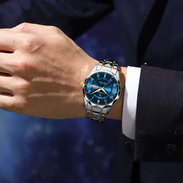 POEDAGAR 858 Luxury Man Wristwatch Waterproof Luminous Date Week Men Watch Sport Stainless Steel Quartz Men's Watches - Image 3