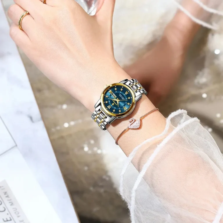 POEDAGAR 769 Luxury Women Wristwatch Luxury Quartz Ladies Watch Waterproof Stainless Steel Luminous Date Week Women's Watches Dress Clock - Image 3