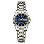 POEDAGAR 306 Luxury Quartz Watch for Ladies Waterproof Luminous Date Week Stainless Steel Watches Elegant Dress Wristwatch