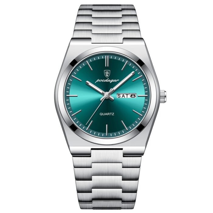 POEDAGAR 930 Luxury Watch For Man Waterproof Luminous Date Week Stainless Steel Homage Watch Men Watch Casual Quartz Men's Watches Male Clock+box - Image 1