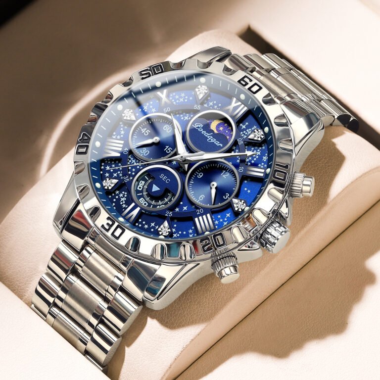 POEDAGAR 973 Luxury Watch for Man Quartz Sports Men Watch Waterproof Luminous Stainless Steel Chronograph Men's Watches Clock Reloj - Image 3