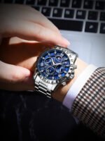 POEDAGAR 973 Luxury Watch for Man Quartz Sports Men Watch Waterproof Luminous Stainless Steel Chronograph Men's Watches Clock Reloj - Image 7