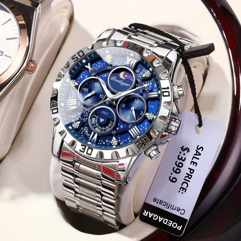 POEDAGAR 973 Luxury Watch for Man Quartz Sports Men Watch Waterproof Luminous Stainless Steel Chronograph Men's Watches Clock Reloj - Image 2