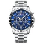 POEDAGAR 973 Luxury Watch for Man Quartz Sports Men Watch Waterproof Luminous Stainless Steel Chronograph Men's Watches Clock Reloj