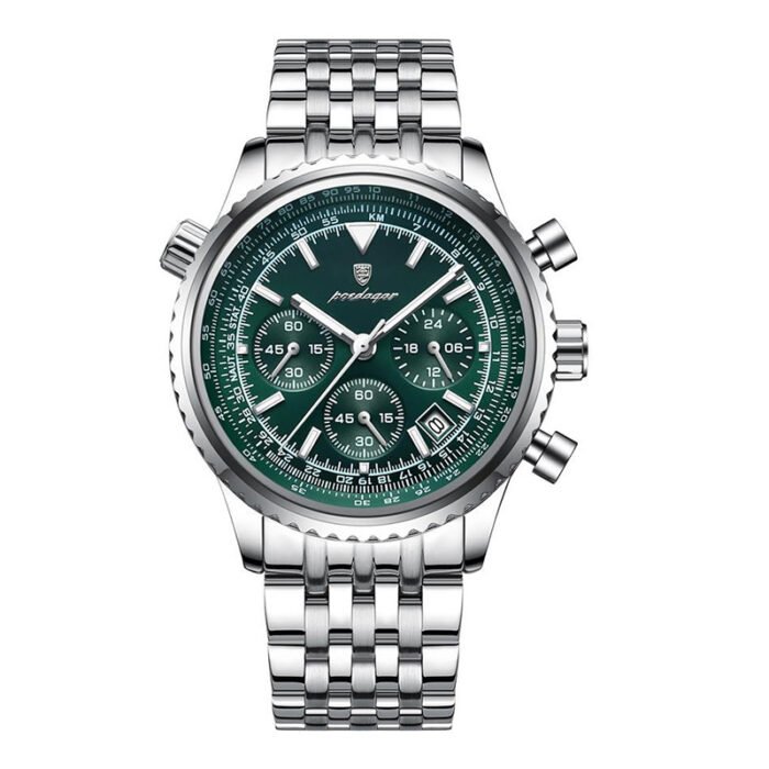 POEDAGAR 960 Luxury Watch for Men Waterproof Luminous Date Chronograph Man Watch Sport Quartz Stainless Steel Men's Watches - Image 1