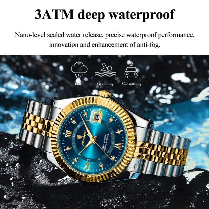 POEDAGAR 910 Luxury Men Watch For Man Waterproof Luminous Date Men Watch Quartz Stainless Steel Men's Watches Male Reloj+box - Image 4