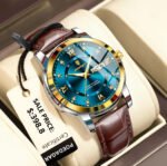 POEDAGAR 936 Luxury Man Wristwatch Waterproof Luminous Date Week Leather Watch For Men Sports Quartz Men's Watches Male Clock Reloj - Image 2