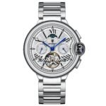 POEDAGAR 1413 Luxury Mechanical Men Watch Hollow Tourbillon Automatic Mechanical Men Watch Waterproof Date Week Men's Watches