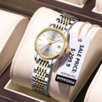Dámské hodinky POEDAGAR 266 s ocelovým řemínkem Quartz - 30m vodotěsné, automatické datumovky a luminiscenční ručičky, minimalistický kulatý ciferník pro obchodní, ležérní i každodenní nošení, elegantní dámské hodinky - Obrázek 2