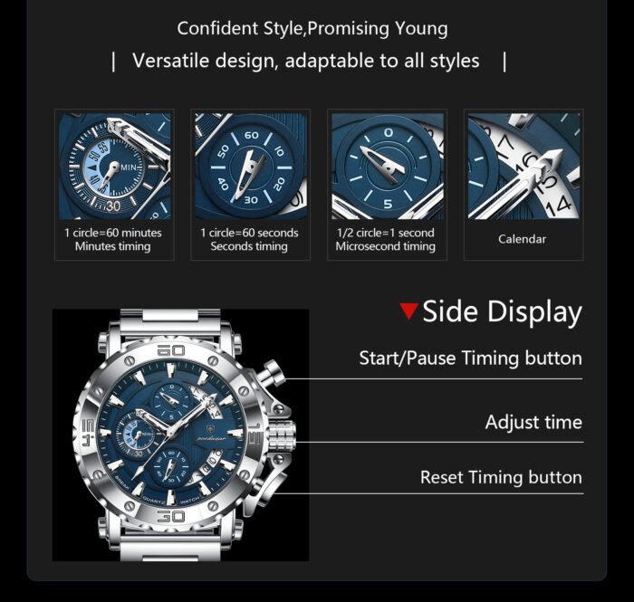 Poedagar 892 Men's Watch description image 8