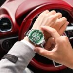 POEDAGAR E108 Luxury LED Men's Watch Dual Time Digital Display Waterproof Date Male Electronic Stainless Steel Watch - Image 4