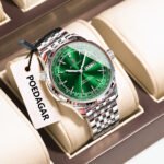 POEDAGAR 673 Luxury Watch For Man Stainless Steel Date Week Quartz Men Clock Waterproof Luminous Military High Quality Men's Watches - Image 2