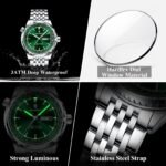 POEDAGAR 673 Luxury Watch For Man Stainless Steel Date Week Quartz Men Clock Waterproof Luminous Military High Quality Men's Watches - Image 6