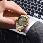 POEDAGAR 896 Fashion Classic Men Wristwatches Stainless Steel Waterproof Luminous Man Watch Date Week Quartz Business Men's Watches - Image 7