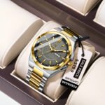 POEDAGAR 896 Fashion Classic Men Wristwatches Stainless Steel Waterproof Luminous Man Watch Date Week Quartz Business Men's Watches - Image 10