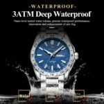 POEDAGAR 683 Luxury Watch For Man Stainless Steel Date Week Quartz Men Clock Waterproof Luminous Military High Quality Men's Watches - Image 4