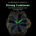 POEDAGAR 674 Luxury Watch For Man Stainless Steel Date Week Quartz Men Clock Waterproof Luminous Military High Quality Men's Watches - Image 5