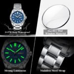 POEDAGAR 683 Luxury Watch For Man Stainless Steel Date Week Quartz Men Clock Waterproof Luminous Military High Quality Men's Watches - Image 6