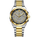 POEDAGAR 896 Fashion Classic Men Wristwatches Stainless Steel Waterproof Luminous Man Watch Date Week Quartz Business Men's Watches