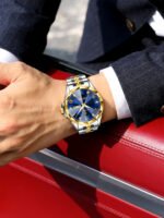 POEDAGAR 698 Fashion Luxury Men Watch Top Original Waterproof Luminous Date Week Man Wristwatch Stainless Steel Quartz Men's Watches - Image 13