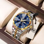 POEDAGAR 698 Fashion Luxury Men Watch Top Original Waterproof Luminous Date Week Man Wristwatch Stainless Steel Quartz Men's Watches - Image 3