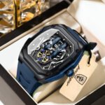 POEDAGAR 694 Men's High Quality Sport Watch - 30m Waterproof Stainless Steel Case, Luminous Dial, Silicone Strap, Nice Watches For Men - Image 2