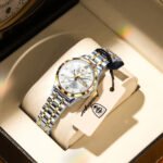 ​POEDAGAR 503 Luxury Elegant Woman's Watches Luminous Waterproof Stainless Steel Ladies Wristwatch Quartz Week Date Women Watch Reloj - Image 2