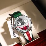POEDAGAR 676 Clown Halloween Style Top Original Watch For Man Luxury High Quality Waterproof Man Wristwatch Quartz Leather Men's Sports Watches Male Reloj - Image 3