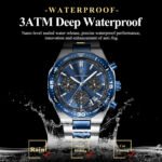 POEDAGAR 697 Top Luxury Man Wristwatch Date Waterproof Luminous Chronograph Watch For Men Stainless Steel Men's Quartz Watches Reloj - Image 8