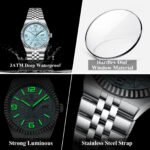POEDAGAR 839 High Quality Original Men's Watch Waterproof Luminous Stainless Steel Calendar Luxury Business Men's Watch Quartz Watch - Image 7