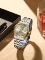 POEDAGAR 675 Fashion Business Men's Watch Luminous Waterproof Week Date Luxury Man Wristwatch Stainless Steel Quartz Watches For Men - Image 5