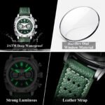 POEDAGAR 838 Original Fashion Men Clock Luminous Waterproof Chronograph Date Watch For Man Luxury Leather Quartz Men's Watches Reloj - Image 4