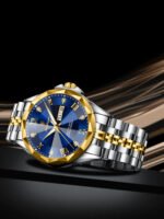 POEDAGAR 698 Fashion Luxury Men Watch Top Original Waterproof Luminous Date Week Man Wristwatch Stainless Steel Quartz Men's Watches - Image 10