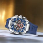 POEDAGAR 9051  Luxury Watches For Men Sport Casual Waterproof Luminous Date Man Wristwatch Chronograph Quartz Silicone Men Watch Reloj - Image 7