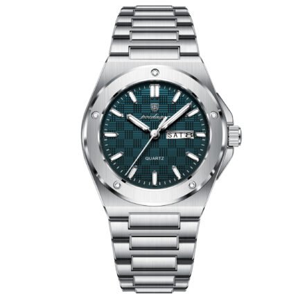 POEDAGAR 696 Nice Top Luxury Men Watch Week Luminous Man Wristwatch Quartz Stainless Steel Male Sport Waterproof Date Men's Watches Reloj